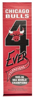 1996 Chicago Bulls Championship Street Banner